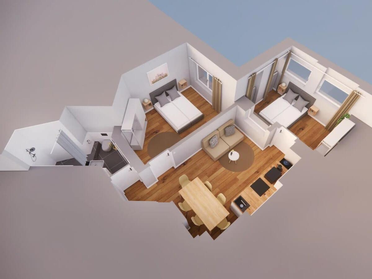 Hamburg City Apartment For 7 Ngoại thất bức ảnh